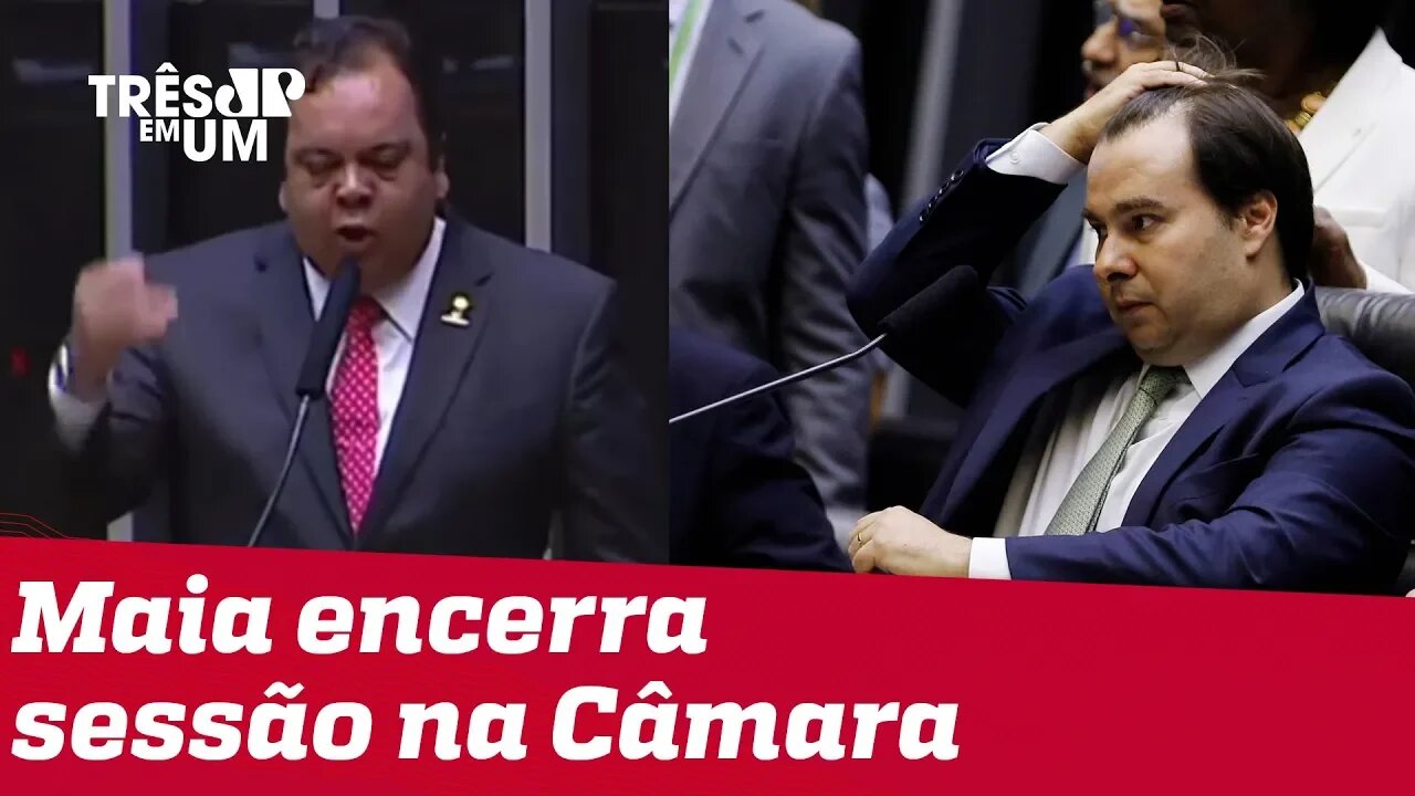 Após ataques ao centrão, Rodrigo Maia encerra sessão na Câmara