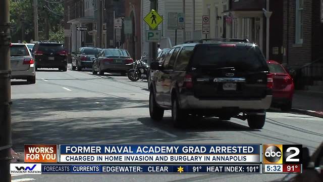 Former Navy grad arrested in home invasion, burglary