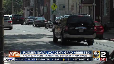 Former Navy grad arrested in home invasion, burglary