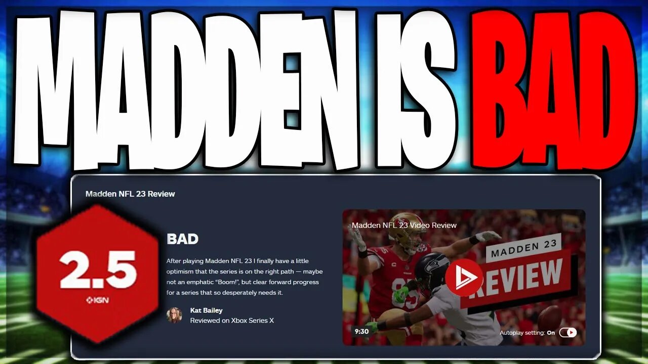 First Month Review of Madden 23 | This Game is BAD. | Madden 23 Ultimate Team Gameplay Rant