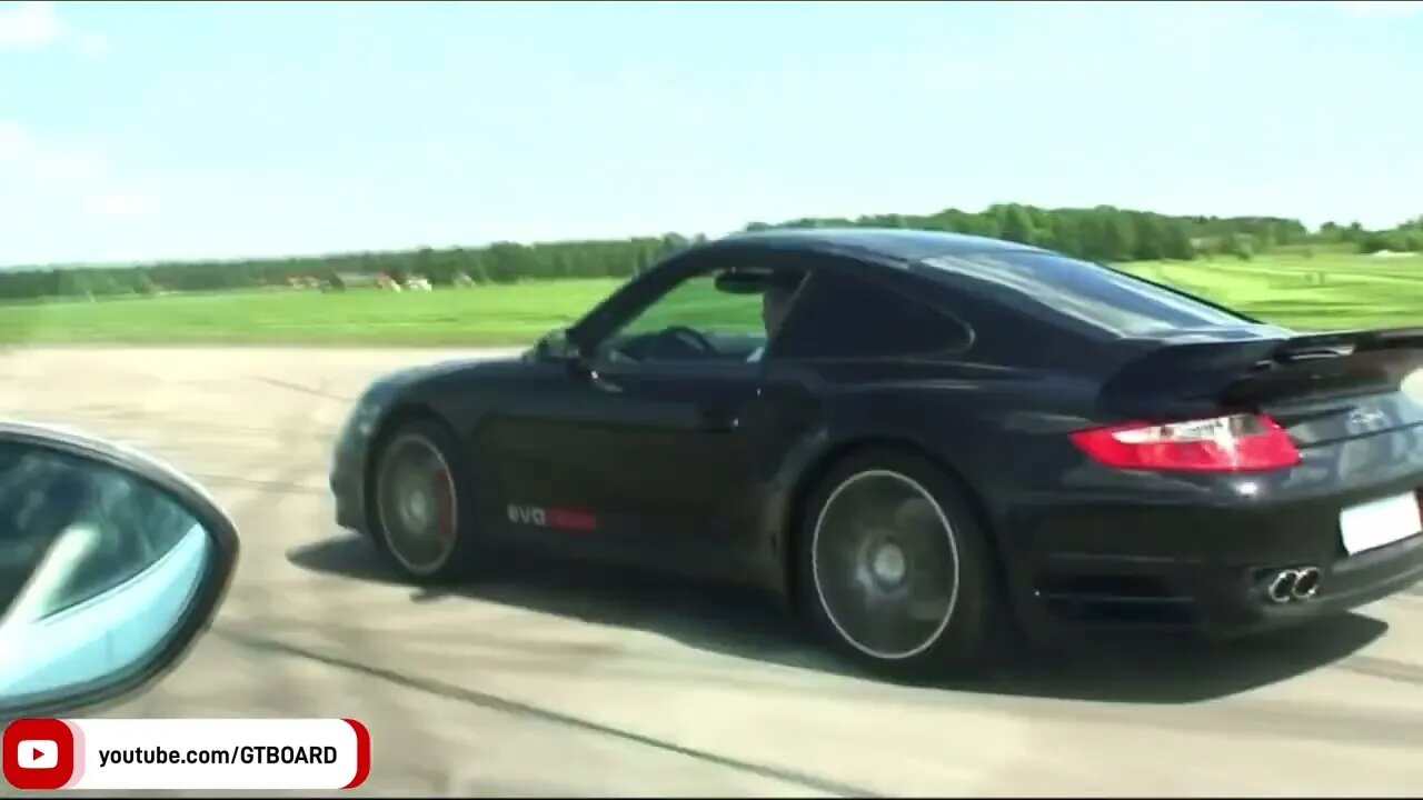 ESS BMW M3 Kompressor 6-speed vs Evotech Porsche 911 Turbo TipTronic from Russia Dragtimes visit