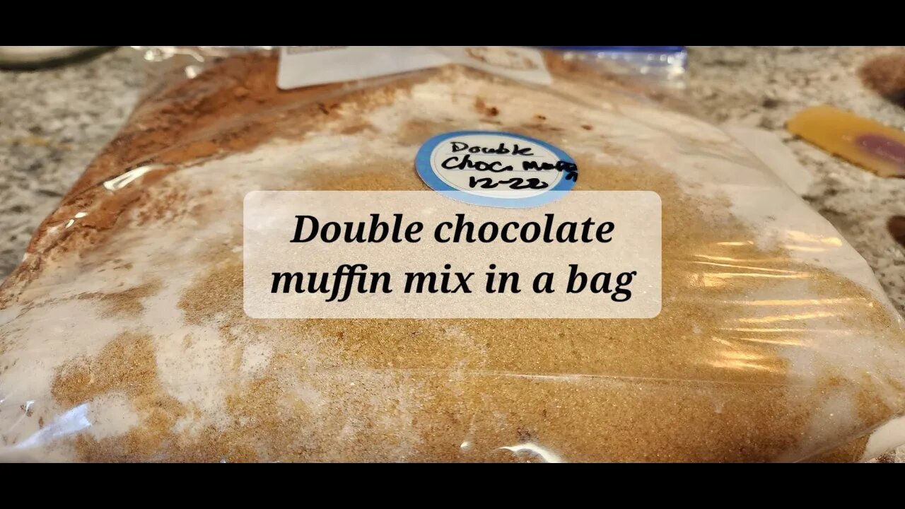 Double chocolate muffins in a bag #muffins