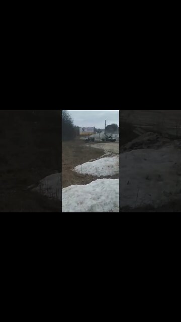 Ukraine soldiers hit Russian tank