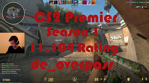 CS2 Premier Matchmaking - Season 1 - 11,104 Rating - de_overpass