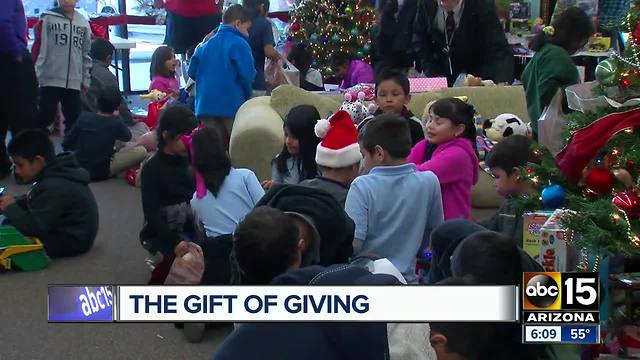 Christmas comes early for low income elementary students in the Valley