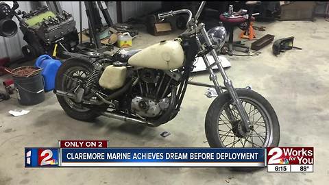 Claremore marine achieves dream before deployment