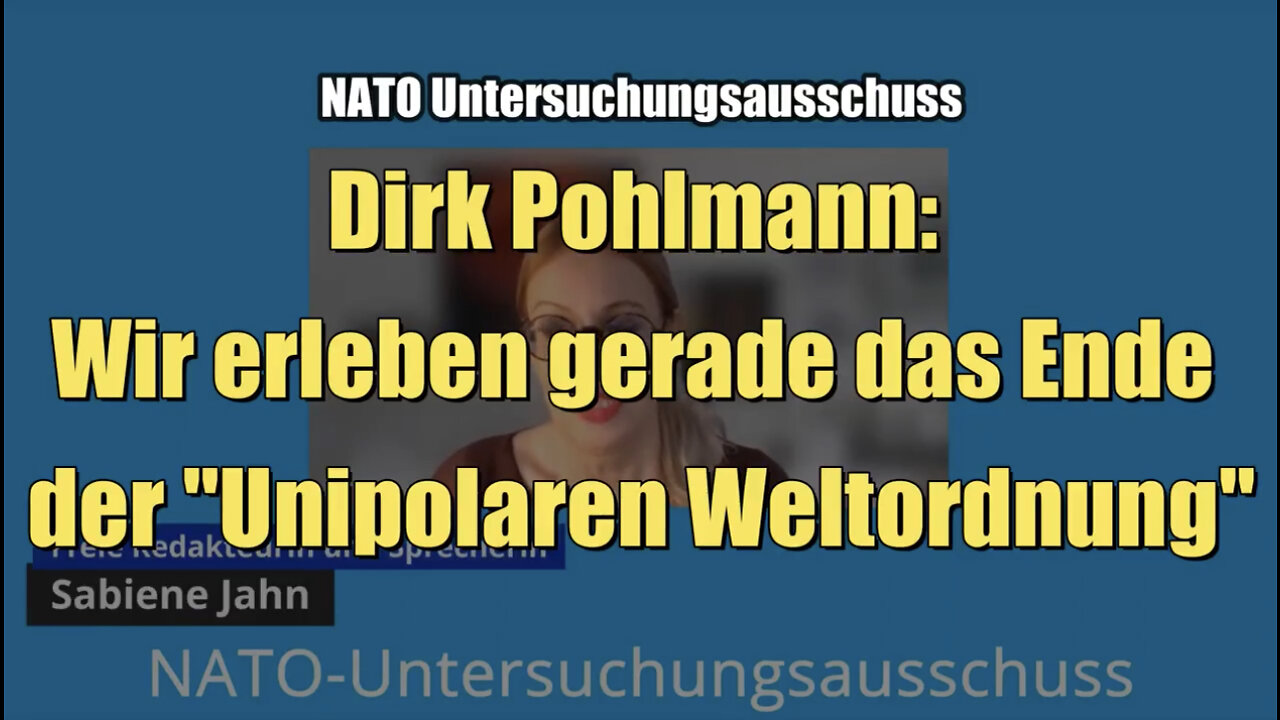 Dirk Pohlmann: "Wir erleben gerade Ende der "Unipolaren Weltordnung" (25.03.2022)