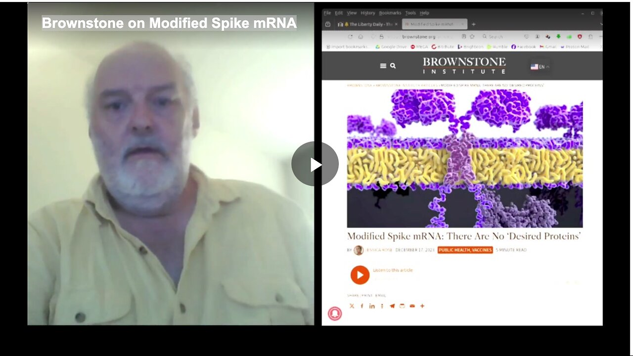 Brownstone on Modified Spike mRNA