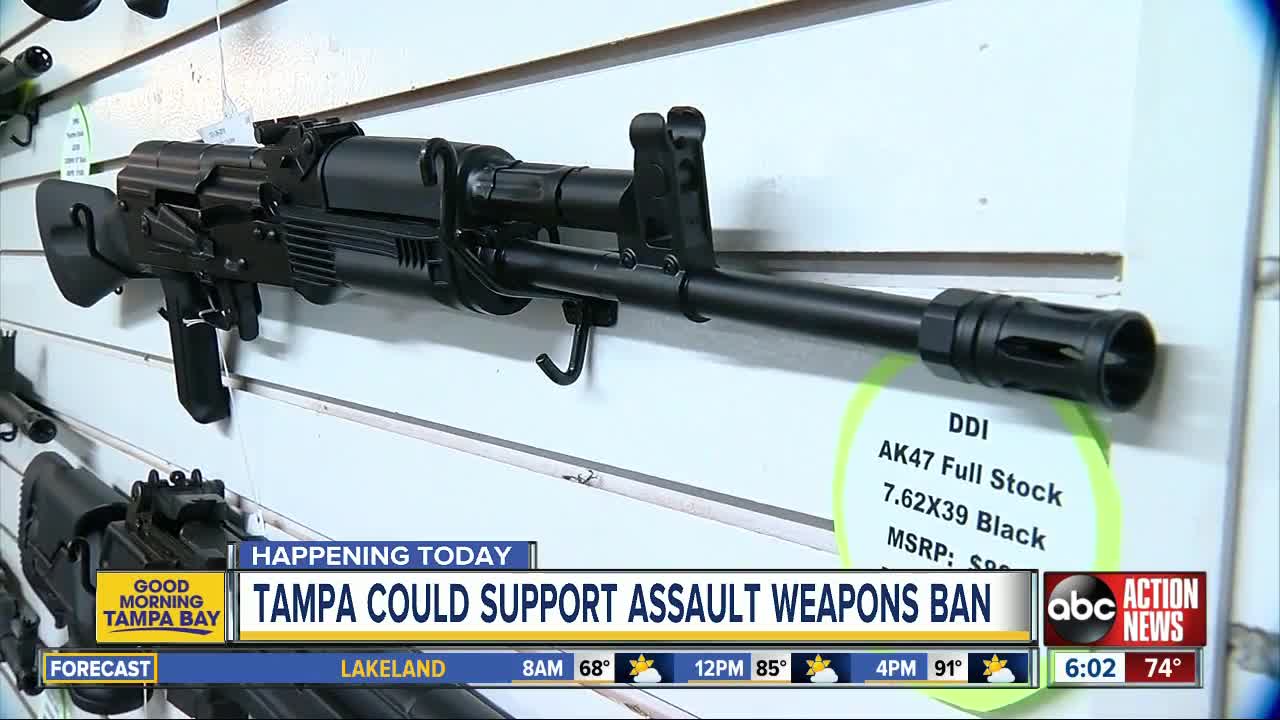 Tampa councilman proposes resolution for assault weapons ban