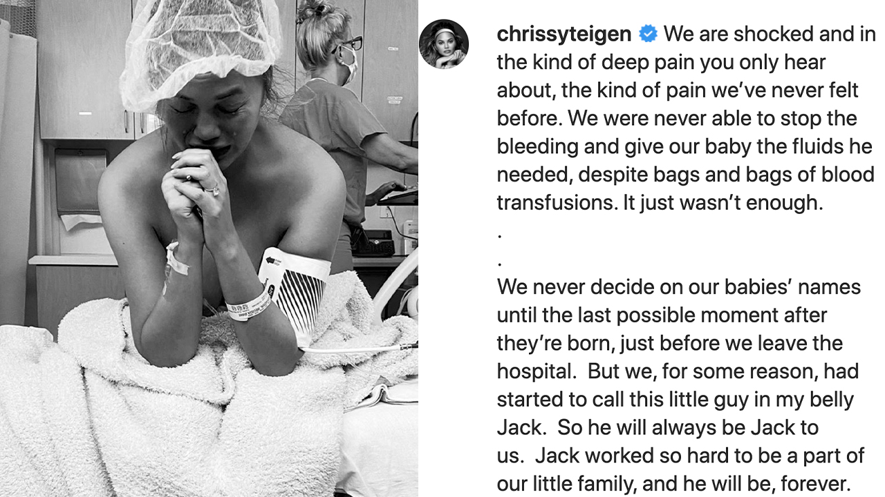 Celebrities Reach Out After Chrissy Tiegen & John Legend’s Tragic Loss Of Baby Jack