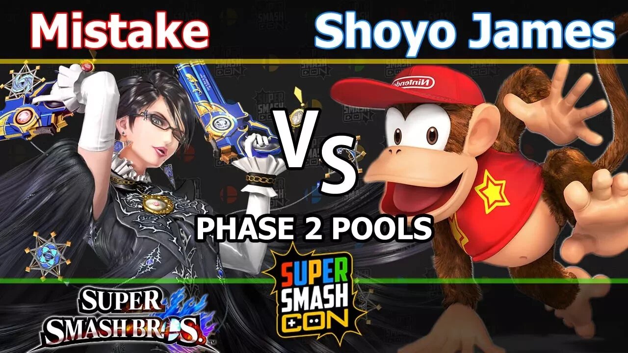 EMG|Mistake (Bayonetta) vs. Shoyo James (Diddy Kong) - Wii U Singles Phase 2 Pools - SSC2017