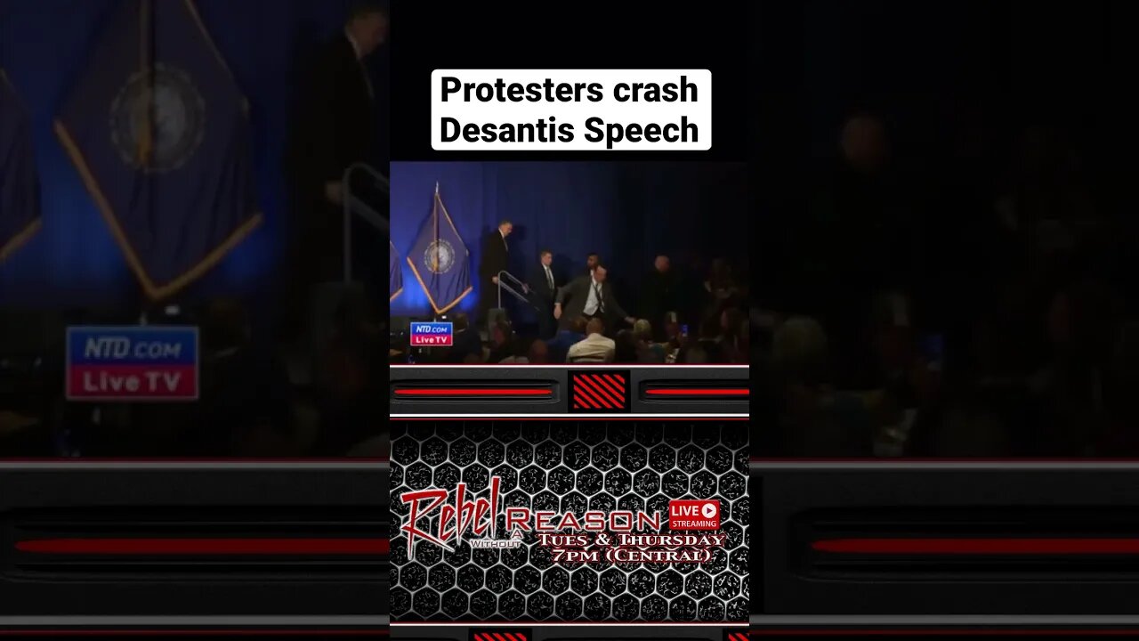 Protesters crash Desantis Speech #protesters #desantis