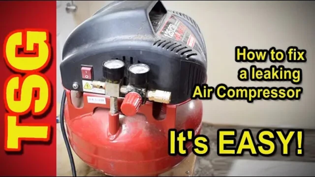 How to fix a leaking Air Compressor that won't stay filled It's EASY!