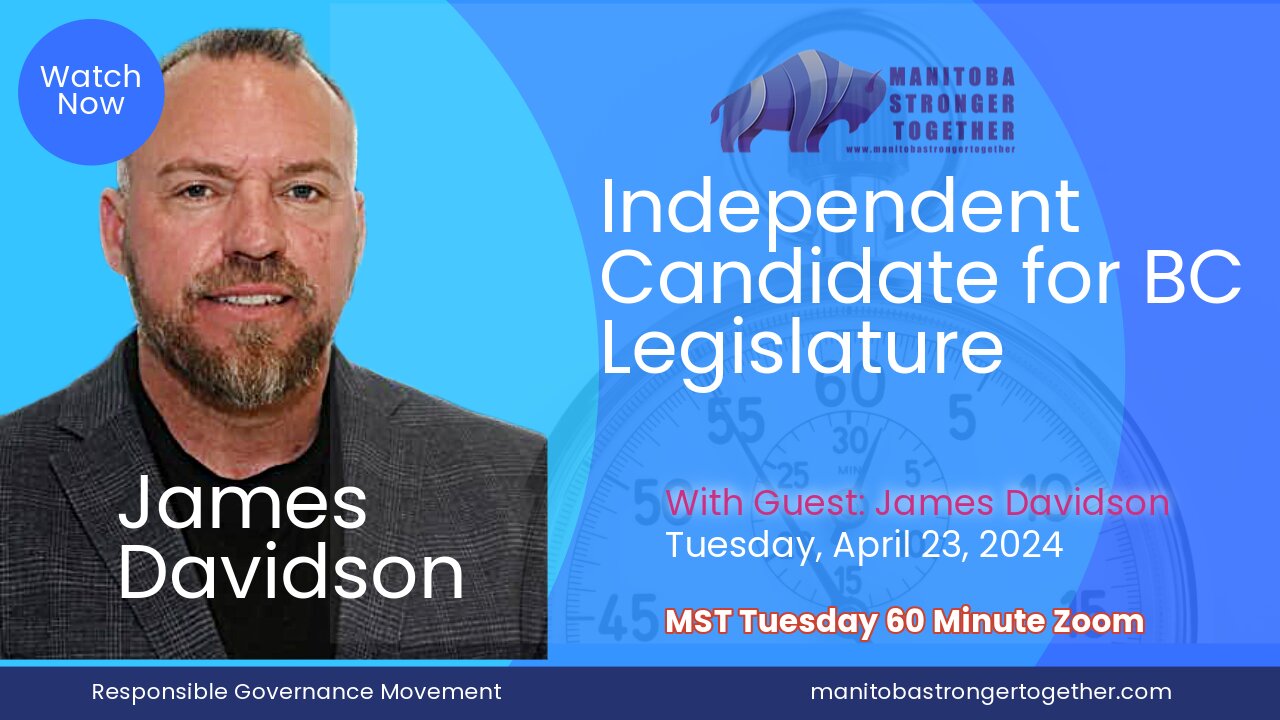 Tuesday April 23, 2024, James Davidson, Stand United & Independent Candidate