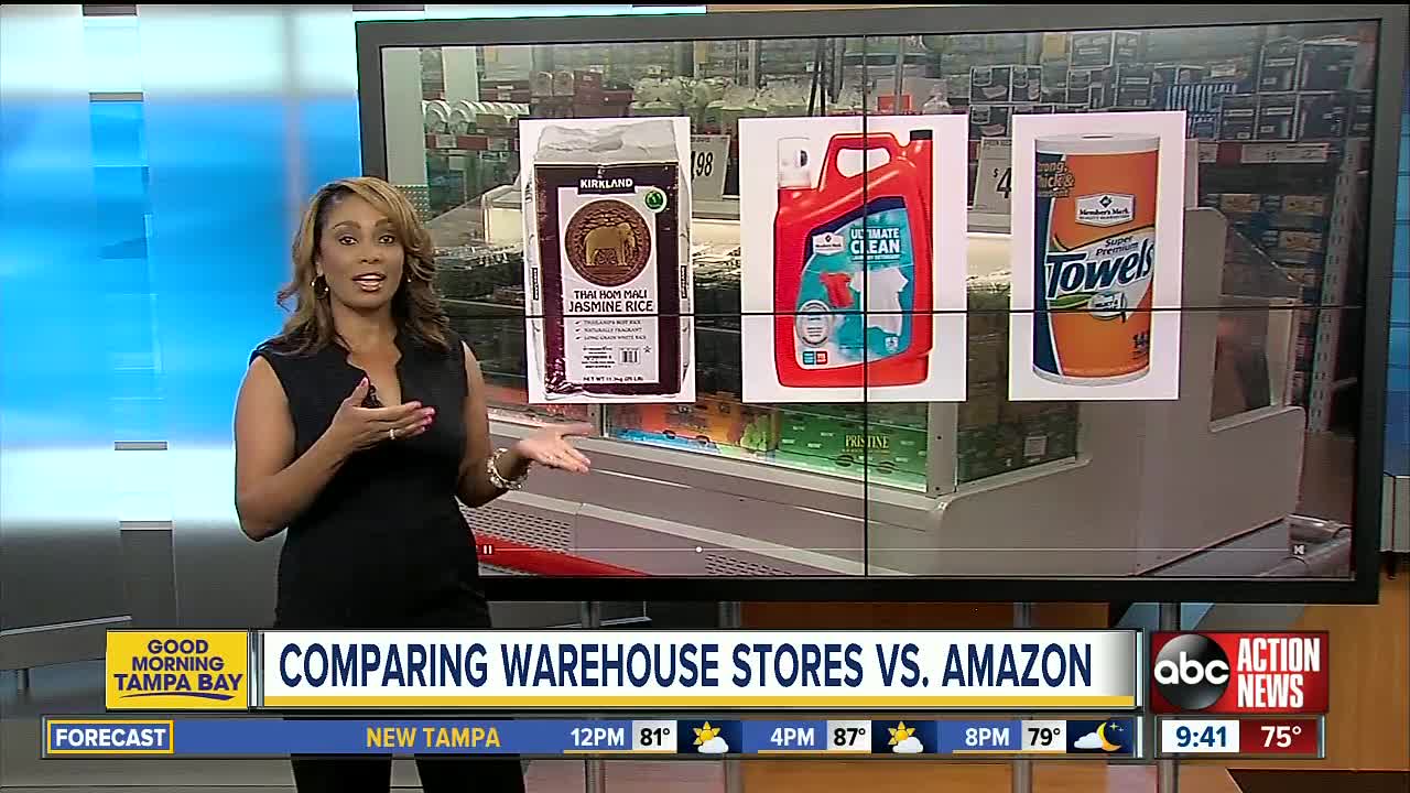 Comparing warehouse stores vs. Amazon