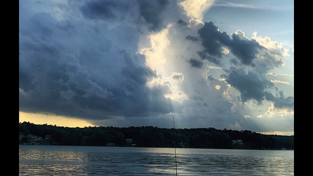 Amazing cloud formations before a thunderstorm across the Coosa River.