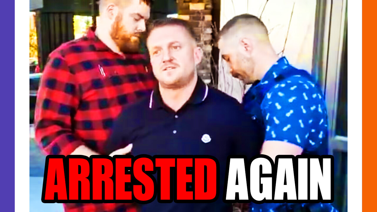 Tommy Robinson Arrested OUTSIDE of The UK