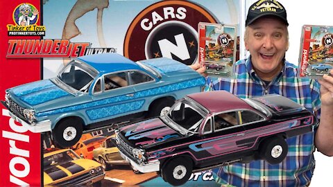 Auto World Thunderjet Ultra G R31 1962 Chevrolet Bel Air Lowrider HO Scale Slot Car