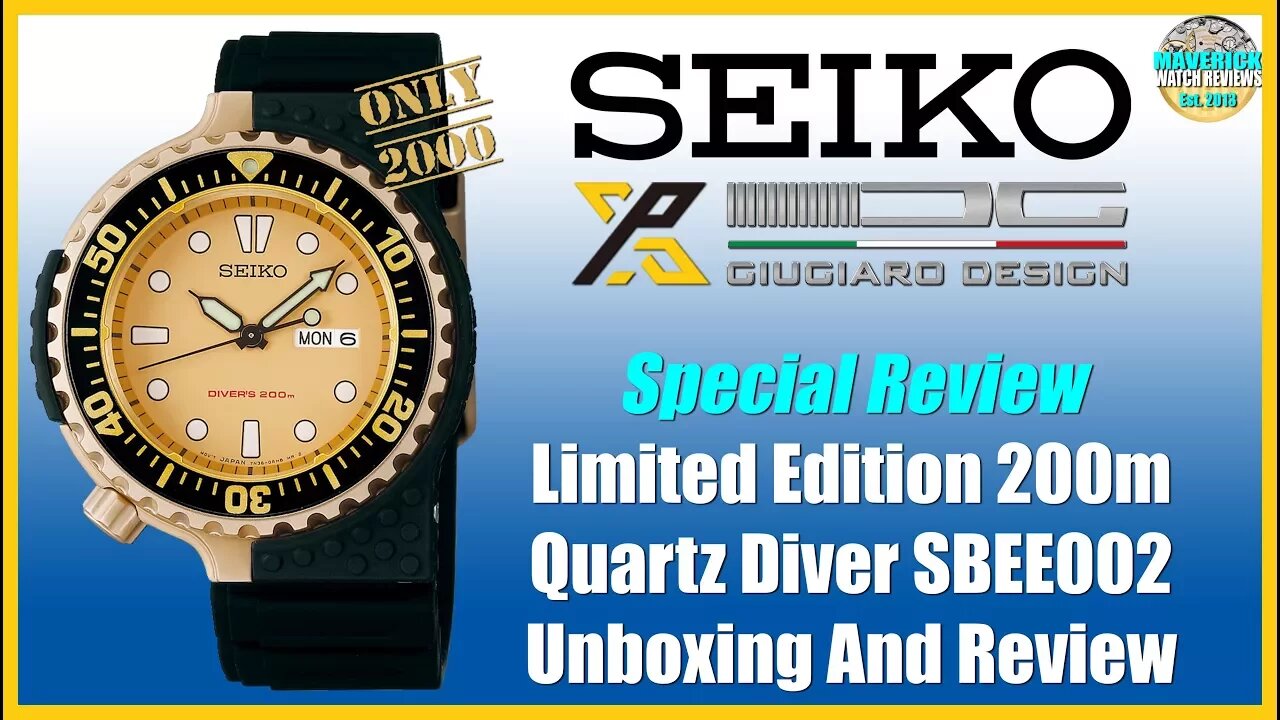 Giugiaro Limited Edition! | Seiko 200m Quartz Diver SBEE002 Unbox & Review