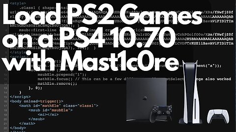 Run PS2 Games on PS4 10.70 with mast1c0re