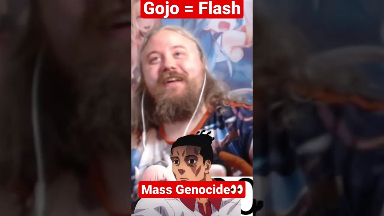 Gojo Turns into the flash and COMMITS MASS GENOCIDE THIS SCENE IS CRAZY #reaction #shorts #anime