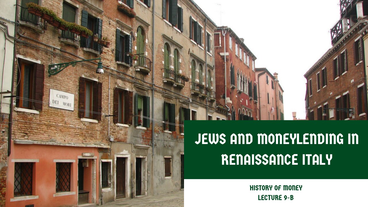 Jews and Moneylending in Renaissance Italy (HOM 9-B)