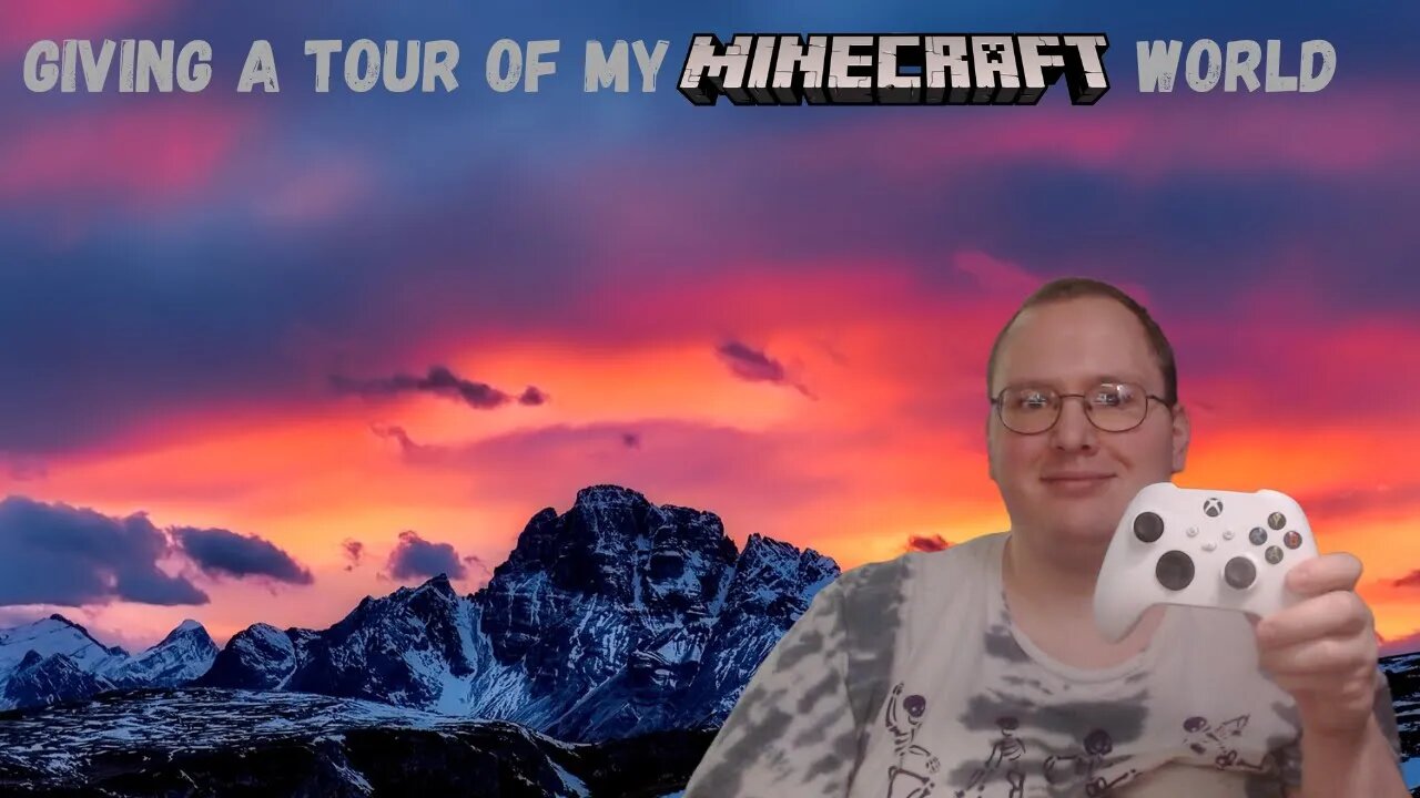 Giving a tour of my minecraft world