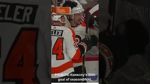 PHI@CHI Konecny's 30th goal of season@NHL #shorts