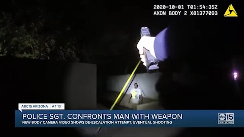 Phoenix police sergeant confronts man with weapon