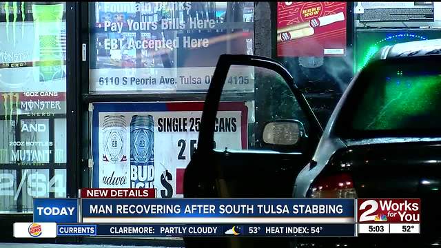 Man recovering after stabbed in South Tulsa