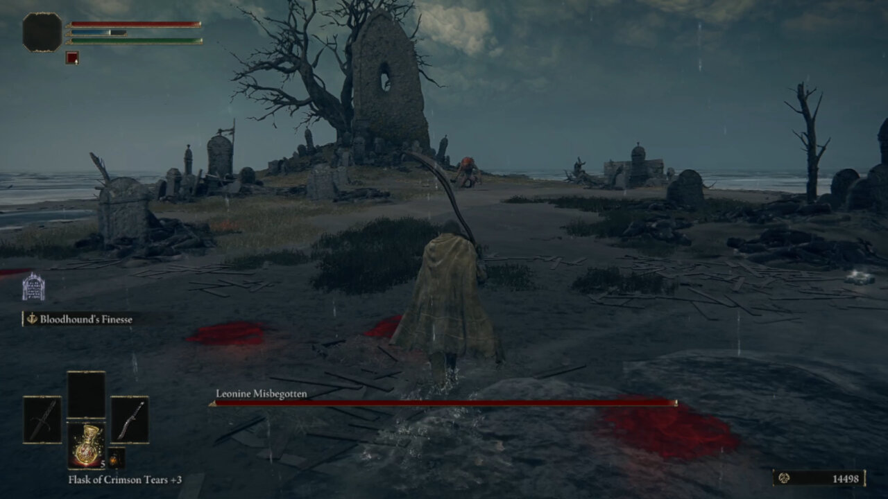 Elden Ring: Leonine Misbegotten in Weeping Peninsula