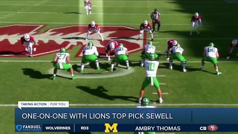 One-on-one with Lions top pick Penei Sewell