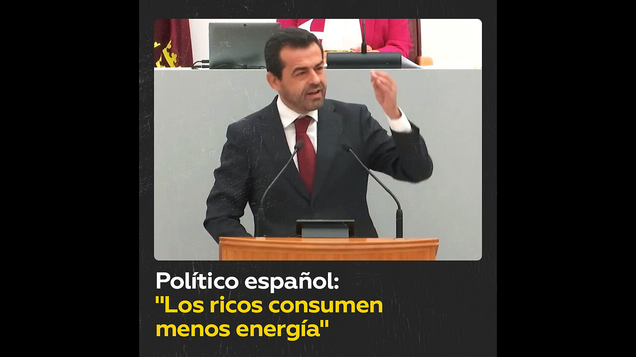 Político español afirma que los ricos consumen menos energía