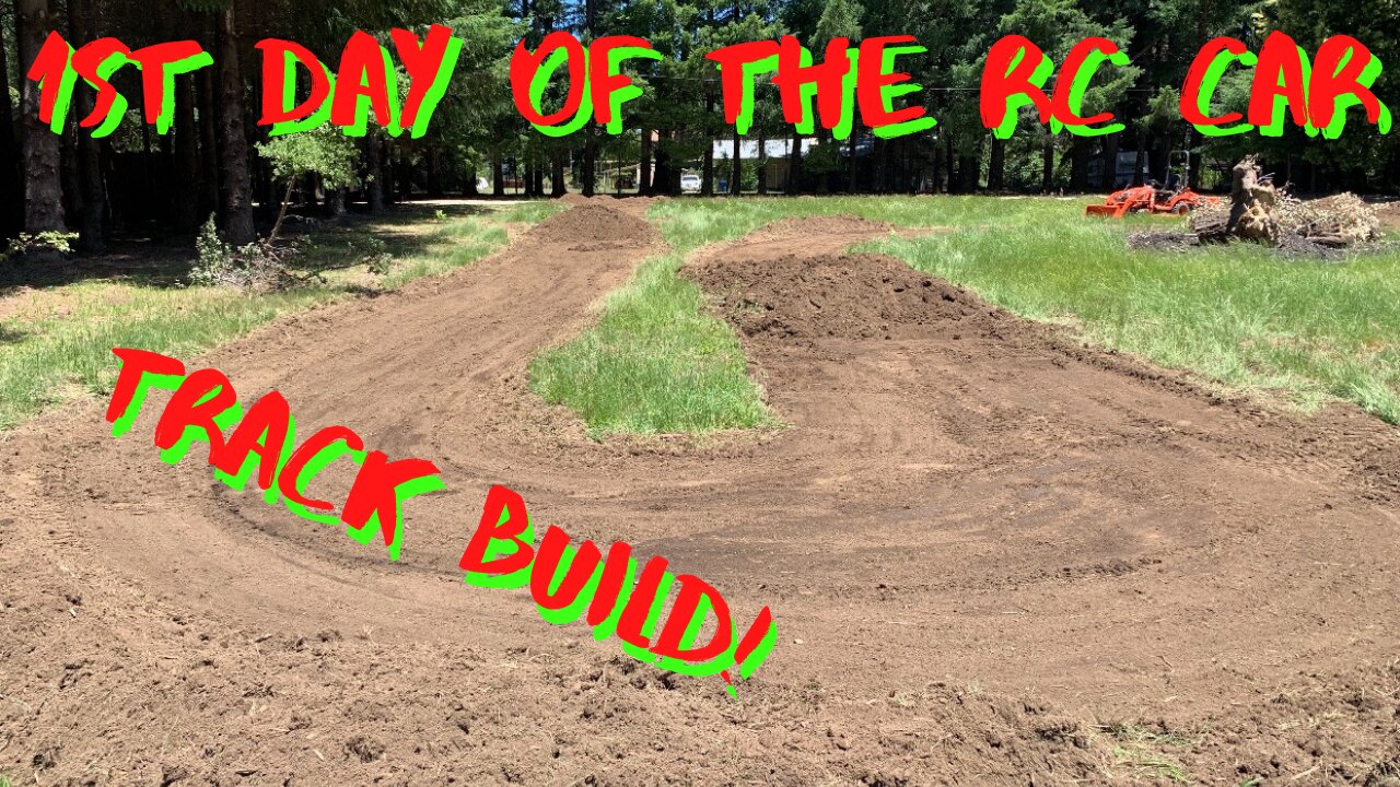 Back Yard RC Car Dirt Track Build Day #1 *EPIC*