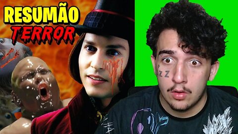 A Fantástica Fábrica de Chocolate é UM FILME DE TERROR: A História em 1 Vídeo! | LÉO MURIEL REACT