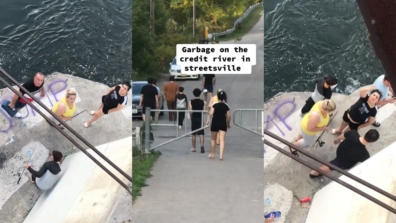 Woman Goes Off on a Family for Illegally Fishing in Credit River in Mississauga, Canada