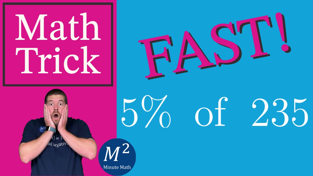 Easy Way to Calculate 5% - Minute Math Tricks - Part 31 #shorts