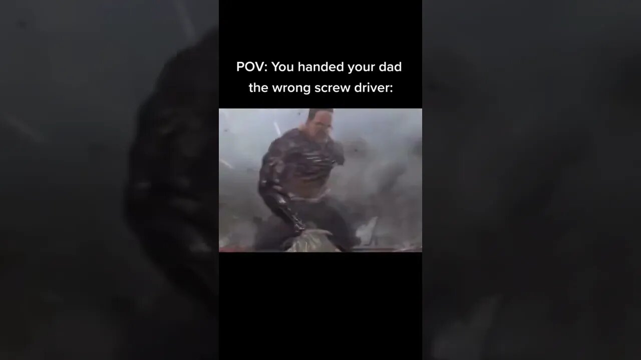 Pov: You Handed Your Dad The Wrong Screw Driver 💀