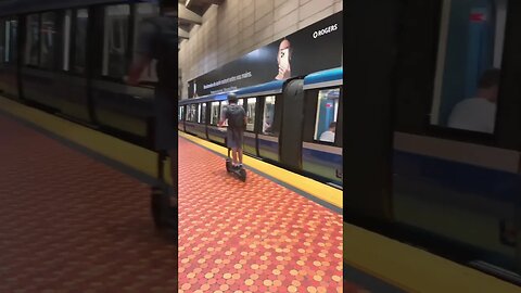 Scooter inside Montreal’s metro