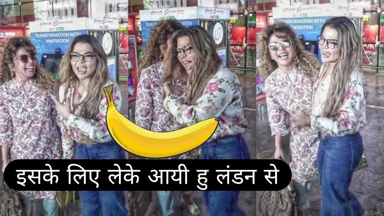 Rakhi Sawant Returns to Mumbai From Her London! Friend Rajshree के लिये Special Gift ले के आयी हैं