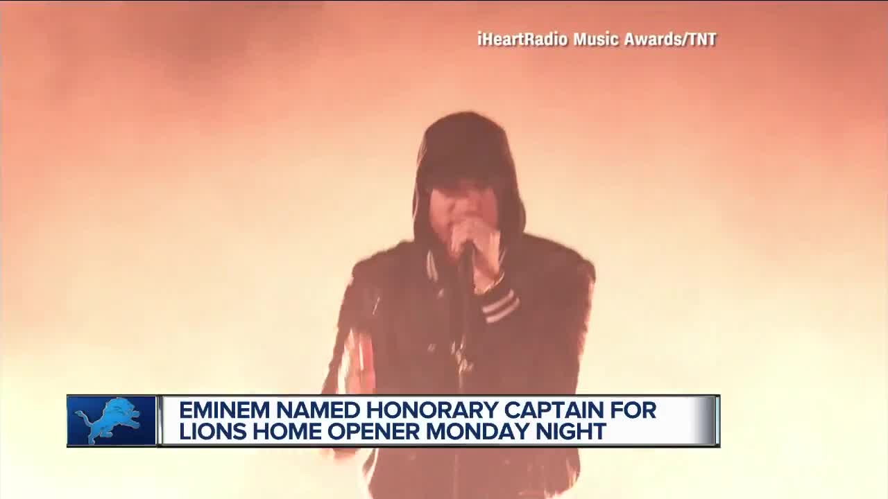 Eminem to attend Monday Night Football coin toss as Detroit Lions honorary captain