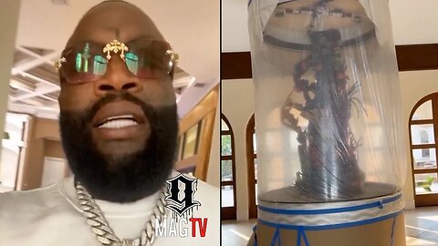 Rick Ross Installs $1M Dollar Fish Tank In His New Miami Mansion! 🐠