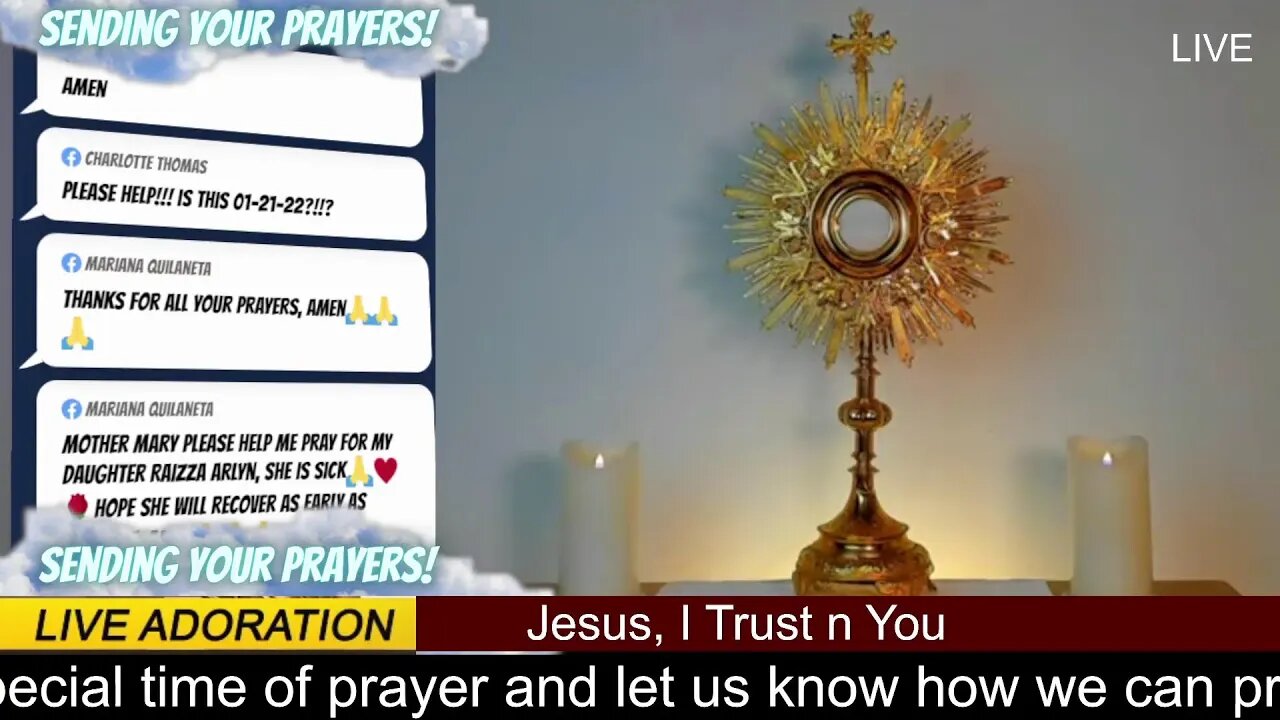 Please join us for this special time of prayer and let us know how we can pray for you.