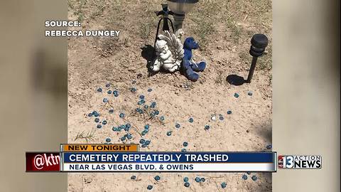 Woman says vandals repeatedly trashed her mom's grave