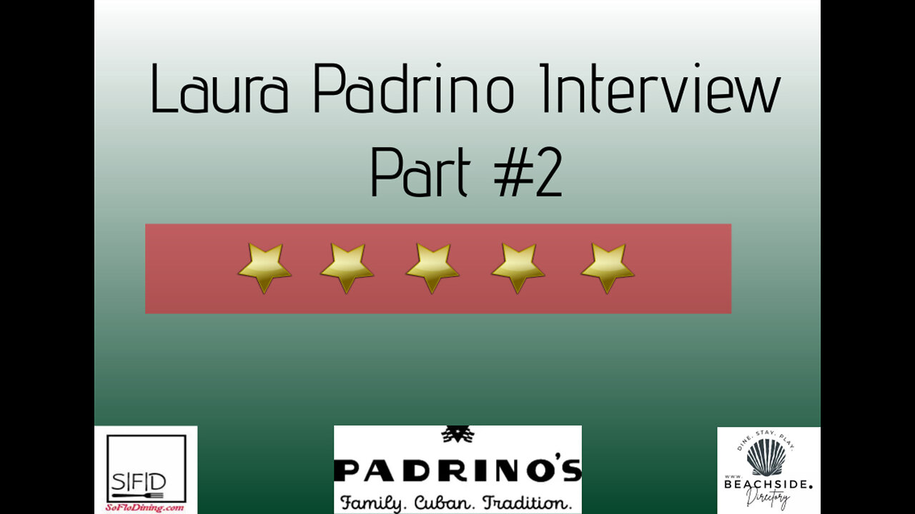 Who’s at The Chef’s Table with Chef Dan? Dive into the Padrino's Legacy with Laura Padrino! Part II