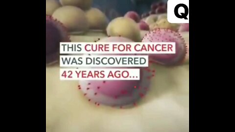 The cure for cancer was found 42 years ago!!