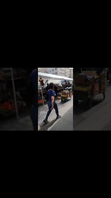 Meanwhile in NYC: Witness video shows goods being confiscated at 552 Columbus Ave, Upper West Side..