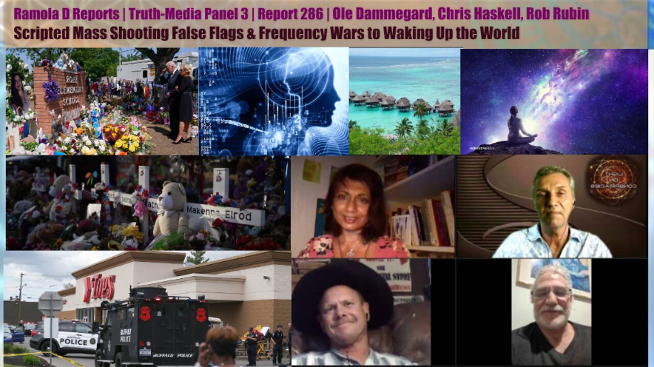 Truth-Media Panel 3-R286| Scripted Mass Shooting False Flags & Frequency Wars to Waking Up the World