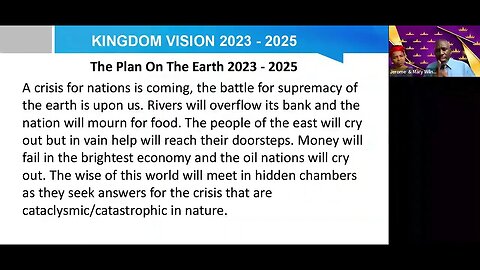 2023 2025 Endtime Prophetic word Slomo