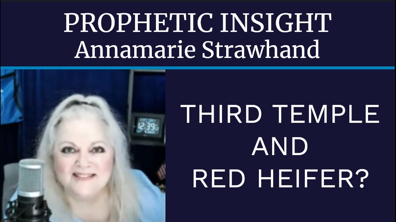 Prophetic Insight: Third Temple and Red Heifer?